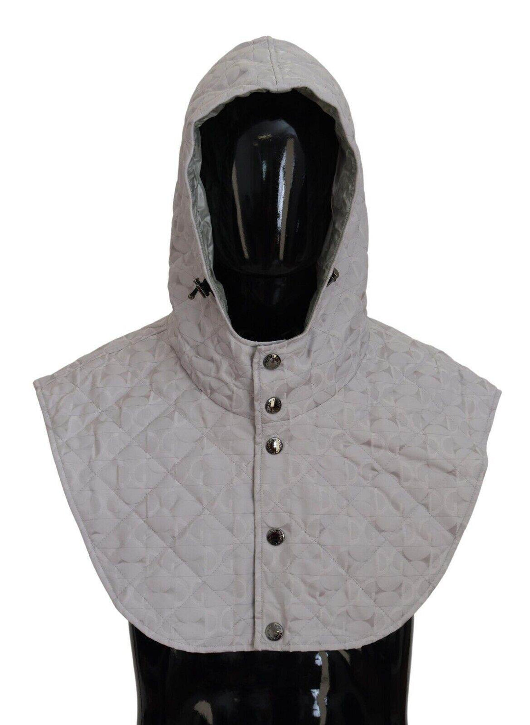 Dolce & Gabbana Eleganter weißer Nylon-Ganzkopf-Wickelhut - Léoré