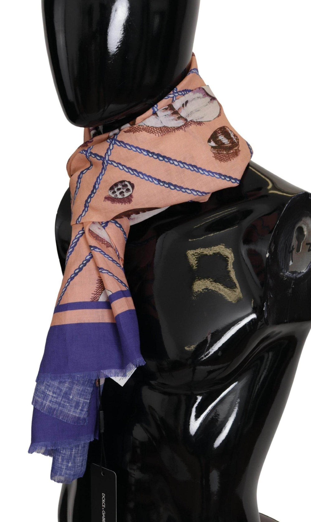 Dolce & Gabbana Multicolor Muschel Leinenschal für Männer - Léoré