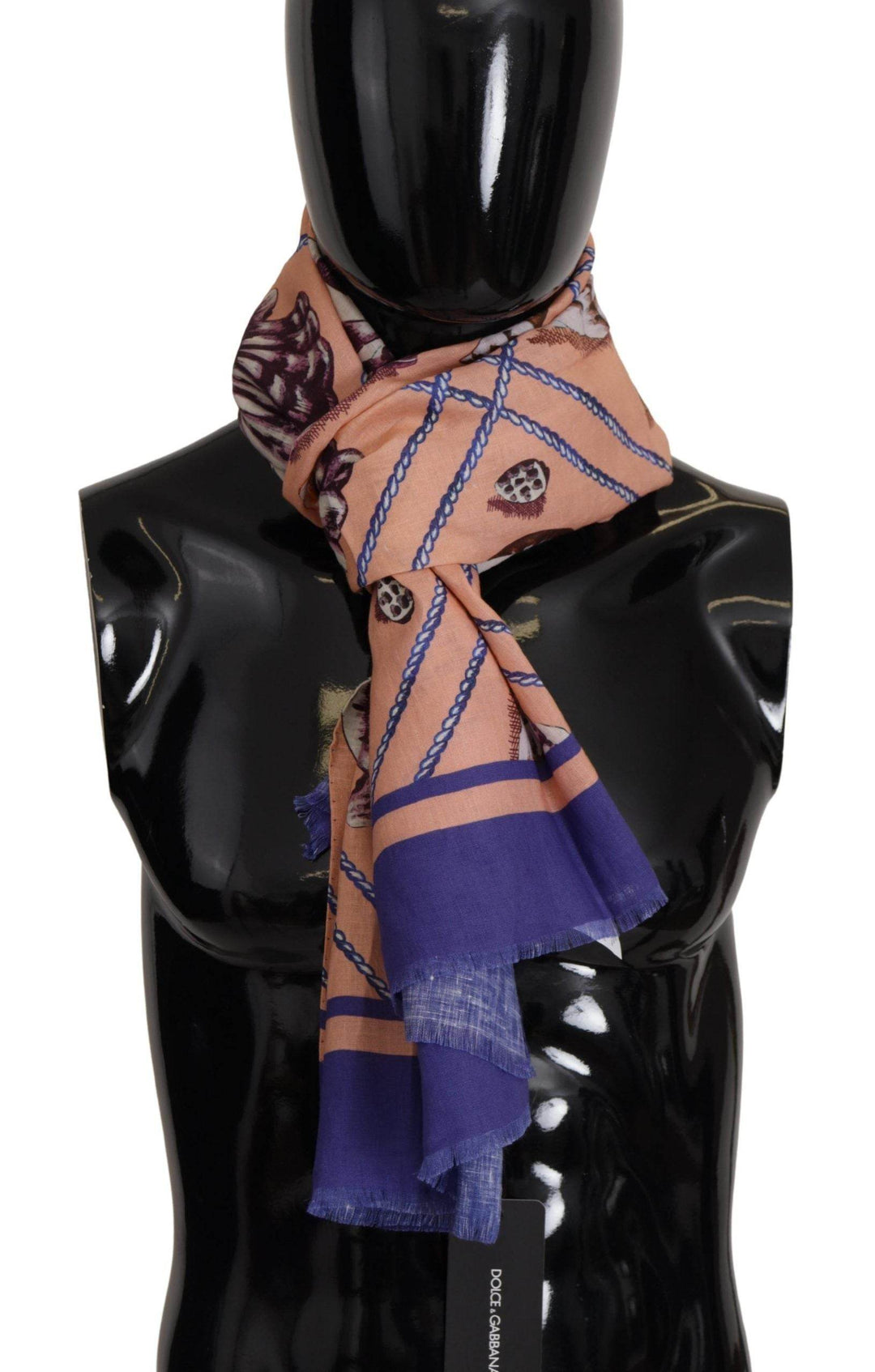 Dolce & Gabbana Multicolor Muschel Leinenschal für Männer - Léoré