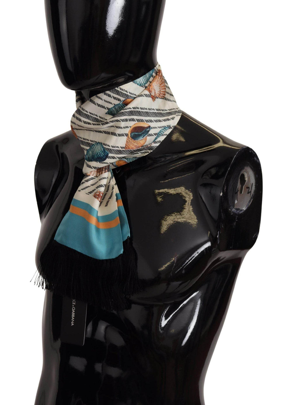 Dolce & Gabbana Multicolor Seidenschal mit Muschelmuster - Léoré