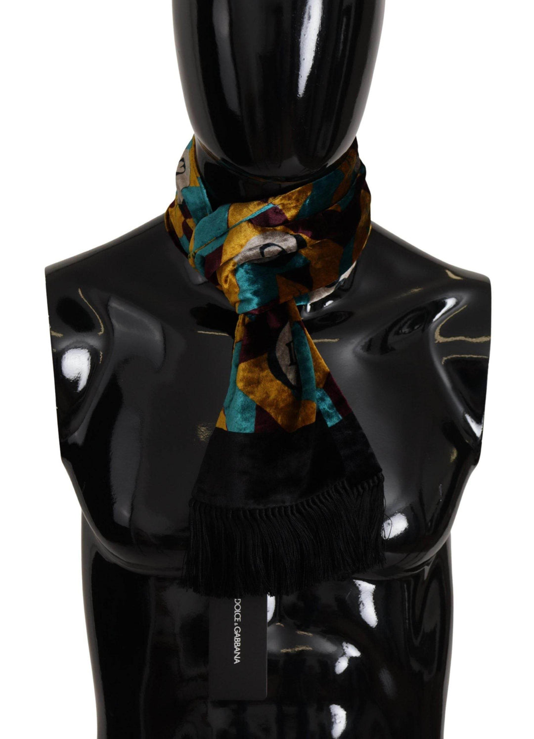 Dolce & Gabbana Elegantes Multicolor Seidengemisch Herrenschal - Léoré