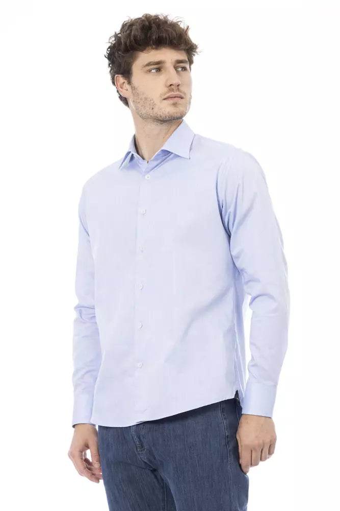 Baldinini Trend Hellblaues Baumwollhemd für Männer - Léoré
