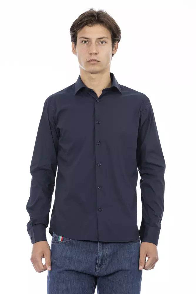 Baldinini Trend Blaues Baumwollhemd für Männer - Léoré