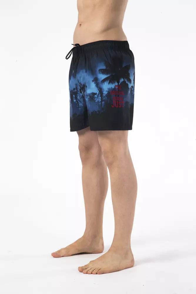 Just Cavalli Schwarze Polyester Herren Badeshorts - Léoré