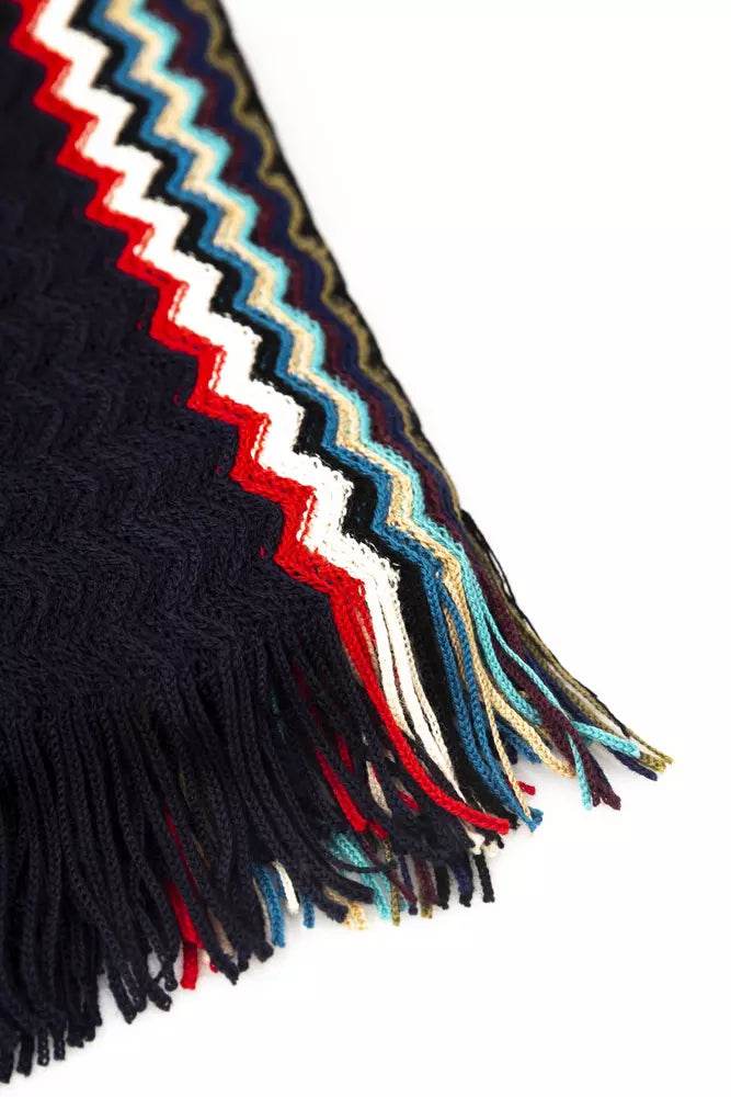Missoni Schwarzer Wollschal für Männer - Léoré