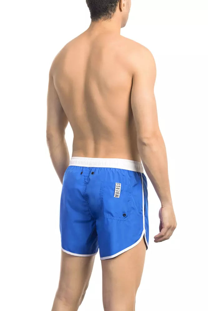 Bikkembergs Blaue Polyester Herren-Badeshorts