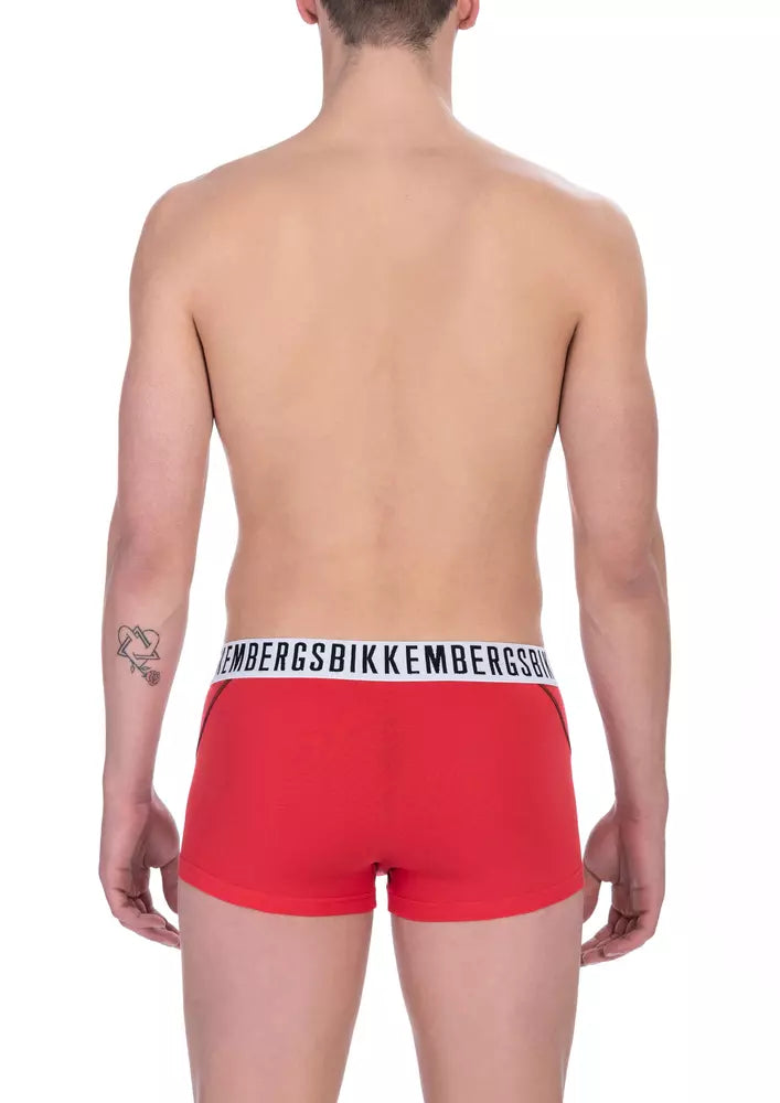Bikkembergs Rote Baumwolle Herrenunterwäsche Trunk Bi-Pack