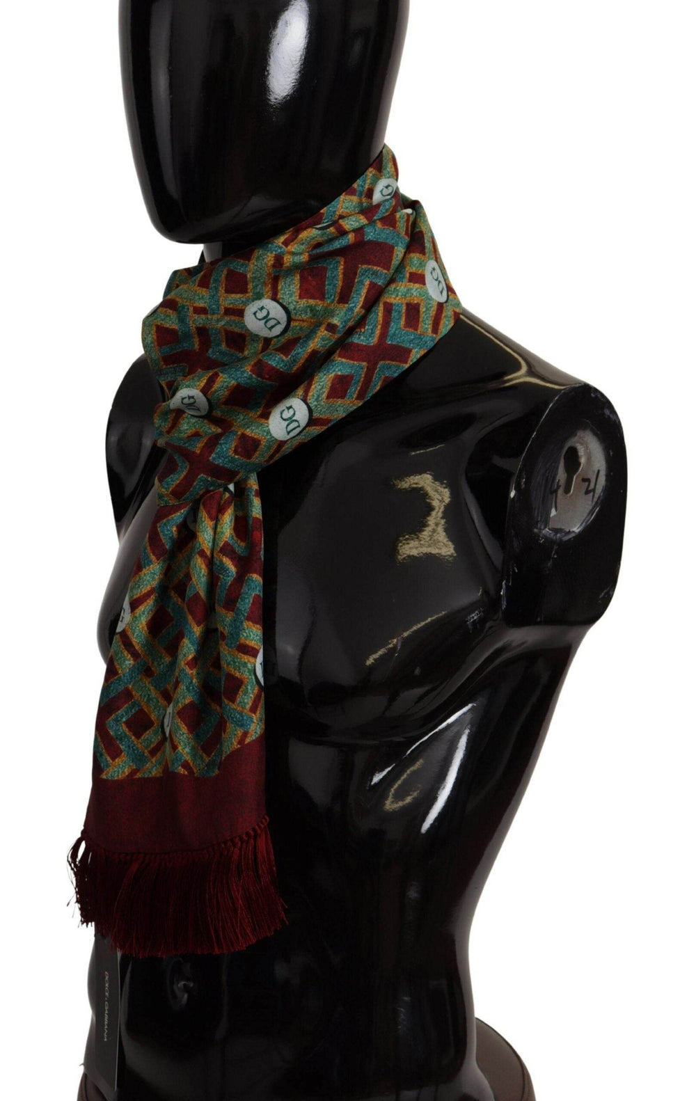 Dolce & Gabbana Eleganter Multicolor Seidenschal für Männer Wrap - Léoré