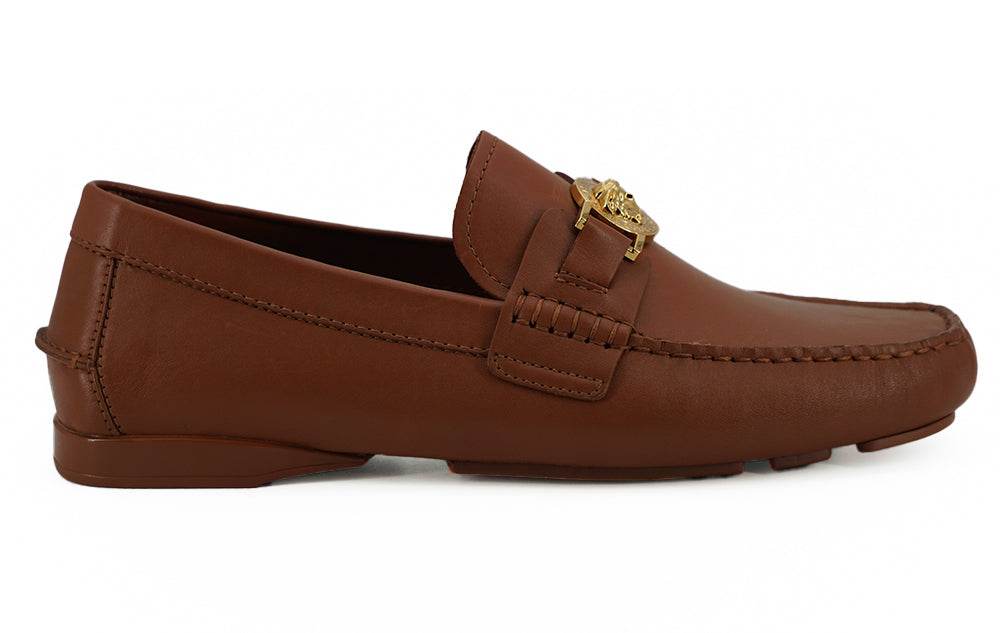 Versace Elegante Loafers aus Leder mit Medusa-Prägung - Léoré