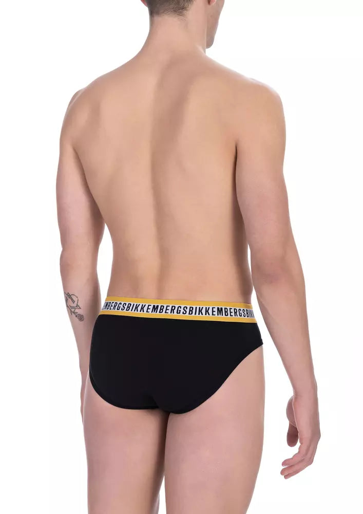 Bikkembergs Schwarzer Baumwollslip für Männer