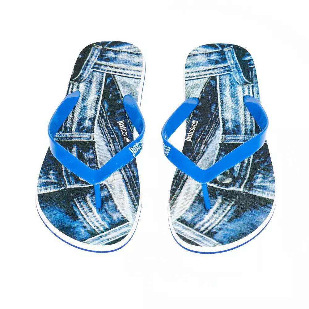 Just Cavalli Hellblaue PVC-Sandale für Männer - Léoré