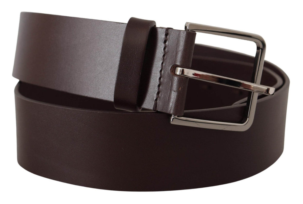 Dolce & Gabbana Eleganter dunkelbrauner Ledergürtel - Léoré