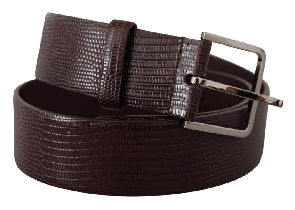 Dolce & Gabbana Eleganter dunkelbrauner Ledergürtel - Léoré