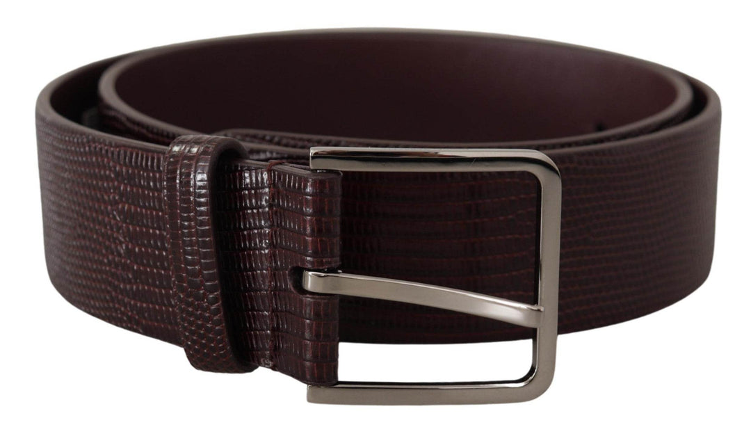Dolce & Gabbana Eleganter dunkelbrauner Ledergürtel - Léoré