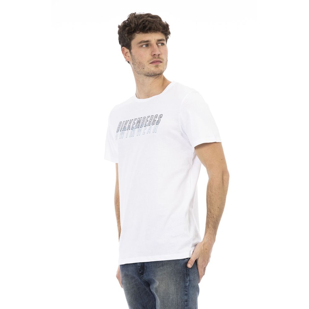 Bikkembergs Weißes Baumwolle Männer T-Shirt