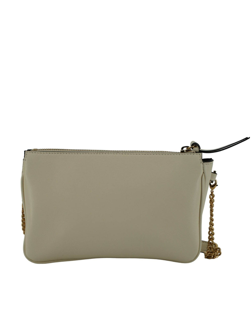 Versace Elegante Crossbody-Tasche aus weißem Lammleder - Léoré