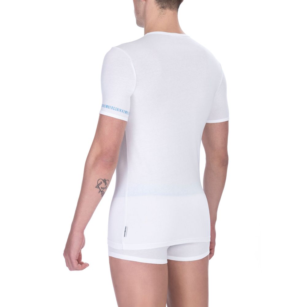 Bikkembergs Weißes Baumwolle Männer T-Shirt