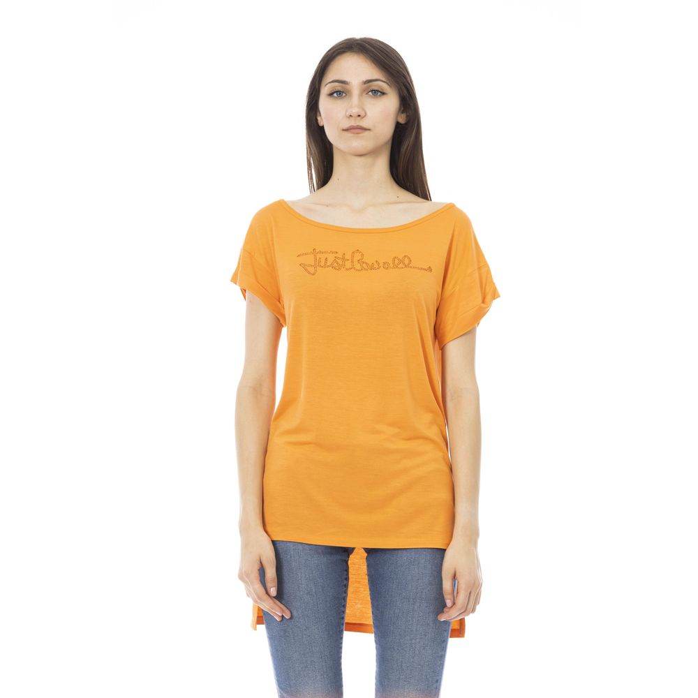 Just Cavalli Orange Baumwolle Frauen T-Shirt - Léoré