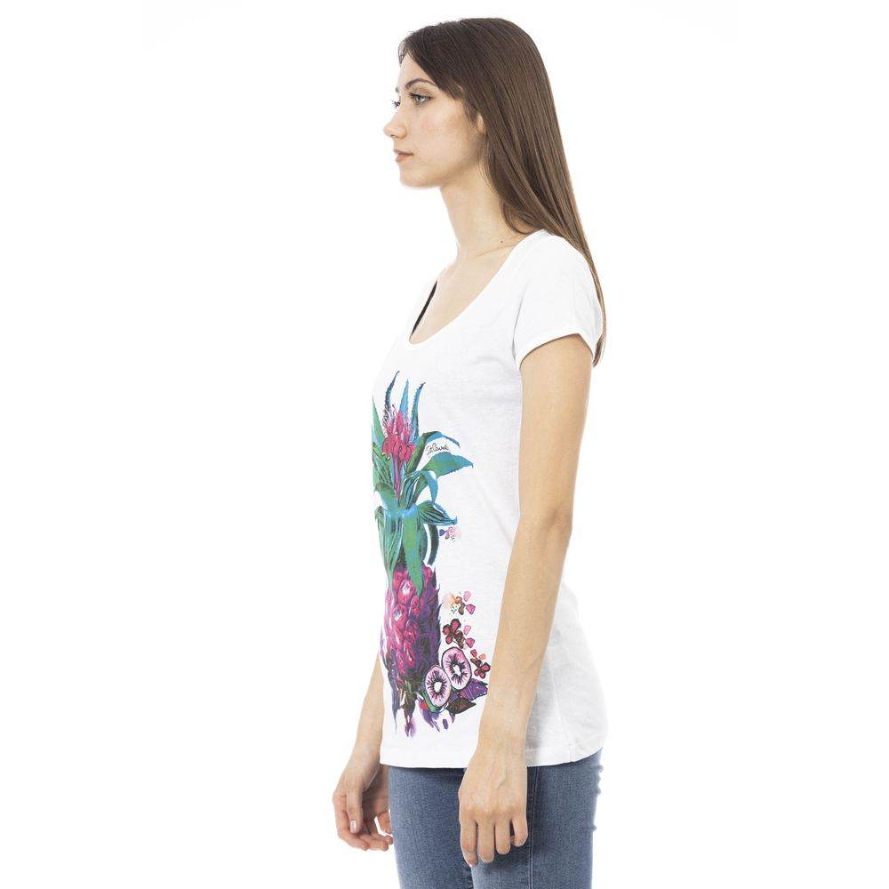Just Cavalli Weißes Baumwoll-T-Shirt für Frauen - Léoré