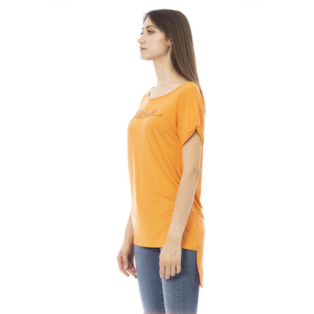 Just Cavalli Orange Baumwolle Frauen T-Shirt - Léoré
