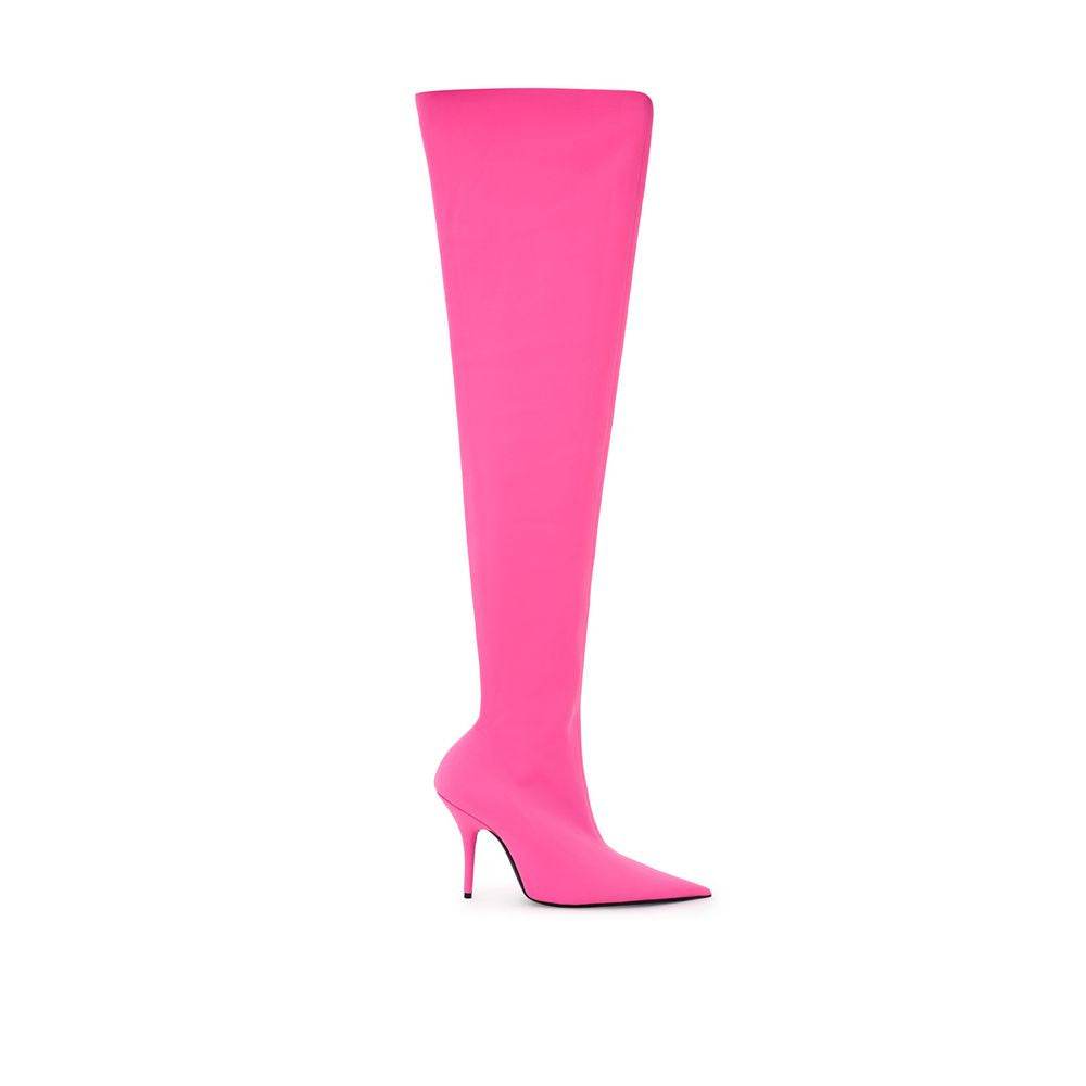 Balenciaga Elegante rosa Polyester-Stiefeletten - Léoré