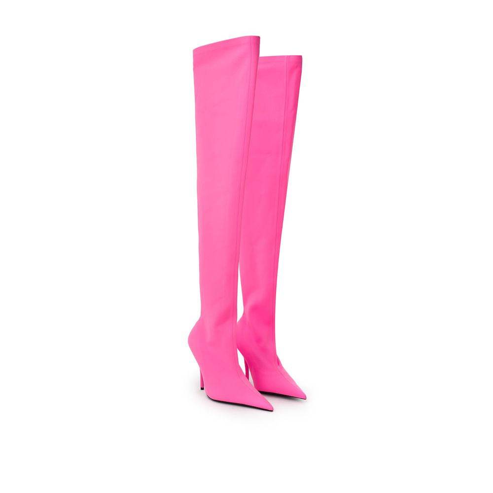 Balenciaga Elegante rosa Polyester-Stiefeletten - Léoré