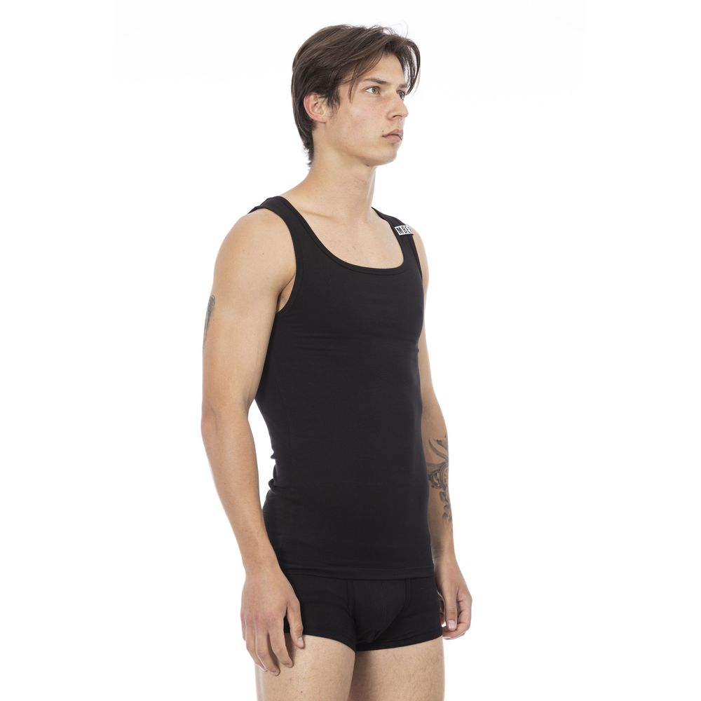 Bikkembergs Schwarzes Baumwoll-Tank-Top für Männer