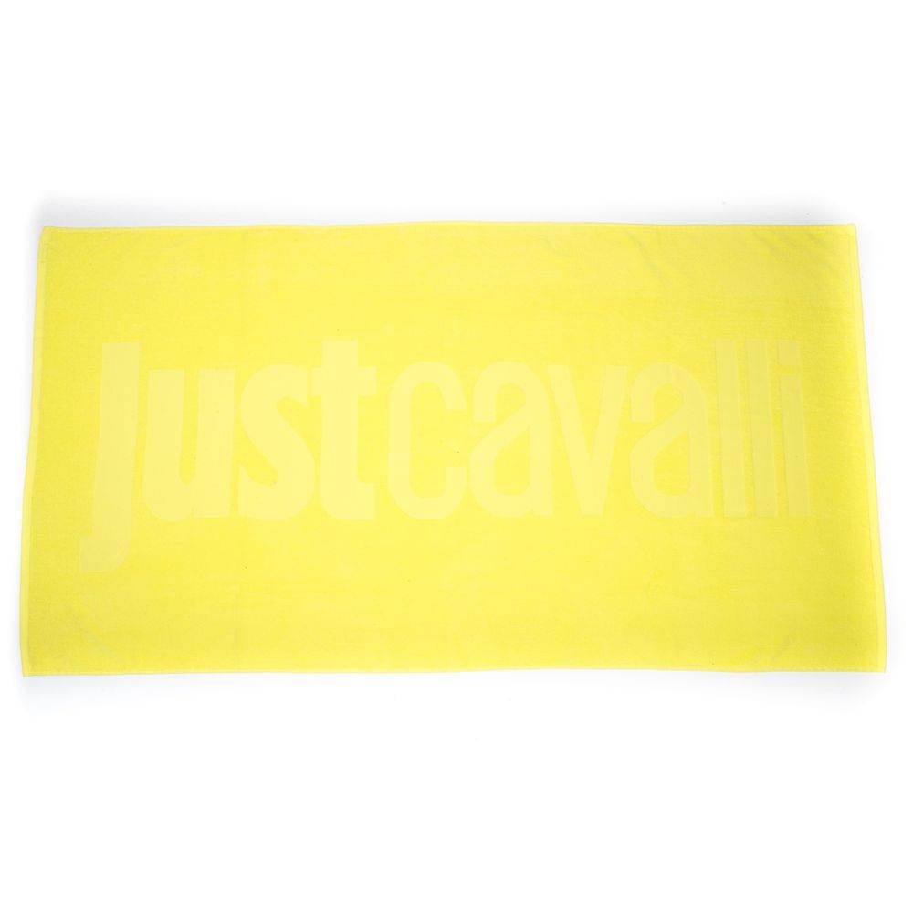 Just Cavalli Gelbes Baumwolle Männer Strandtuch - Léoré