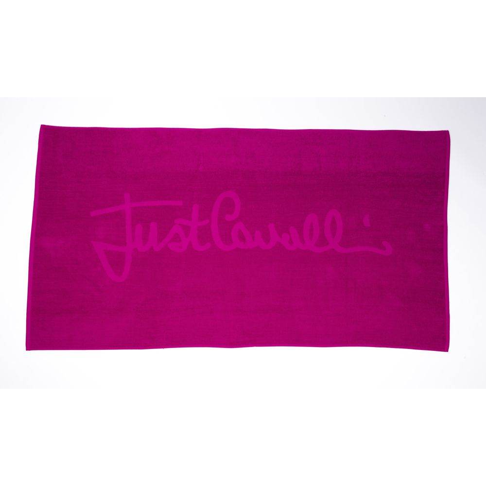 Just Cavalli Fuchsia Baumwolle Männer Strandtuch - Léoré