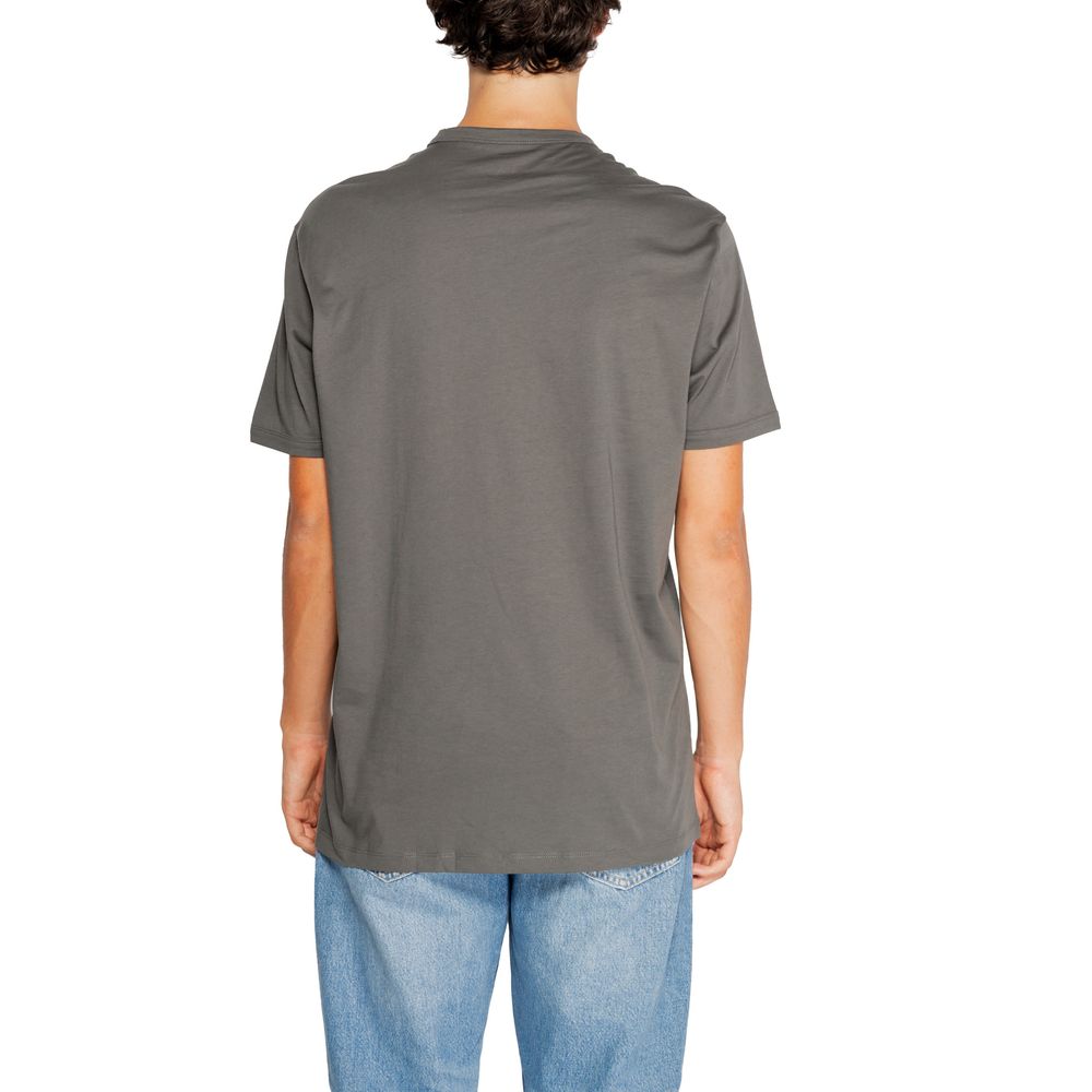 Armani Exchange T-Shirt aus grauer Baumwolle