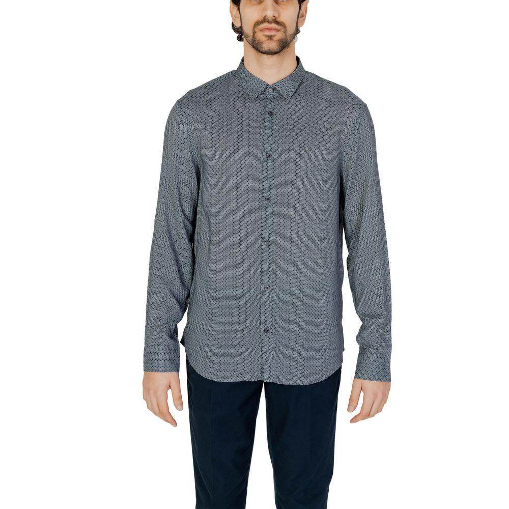 Armani Exchange Graues Viskose-Hemd - Léoré