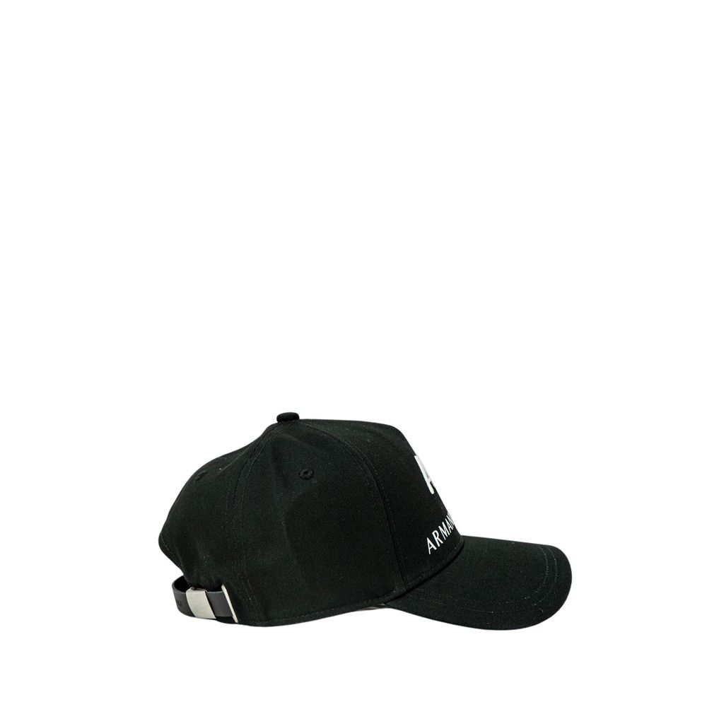 Armani Exchange Black Cotton Hats & Caps