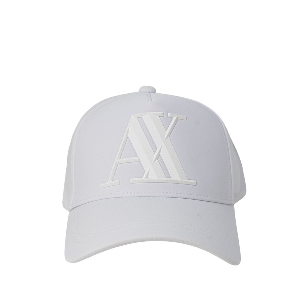 Armani Exchange hats and caps in white cotton