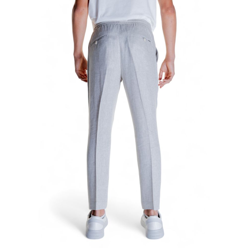 Antony Morato Beige Linen Jeans & Trousers