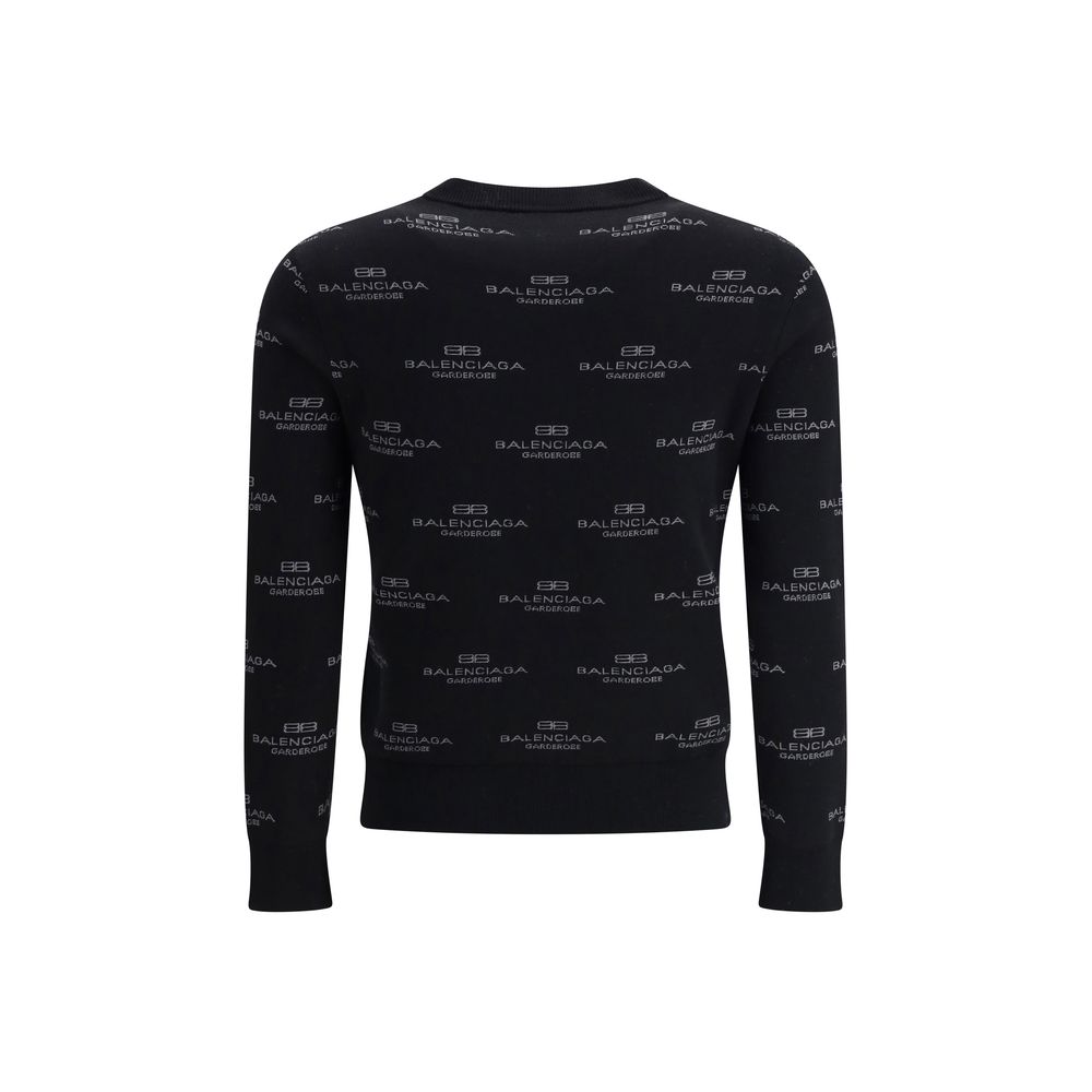 Balenciaga sweater with all-over logo