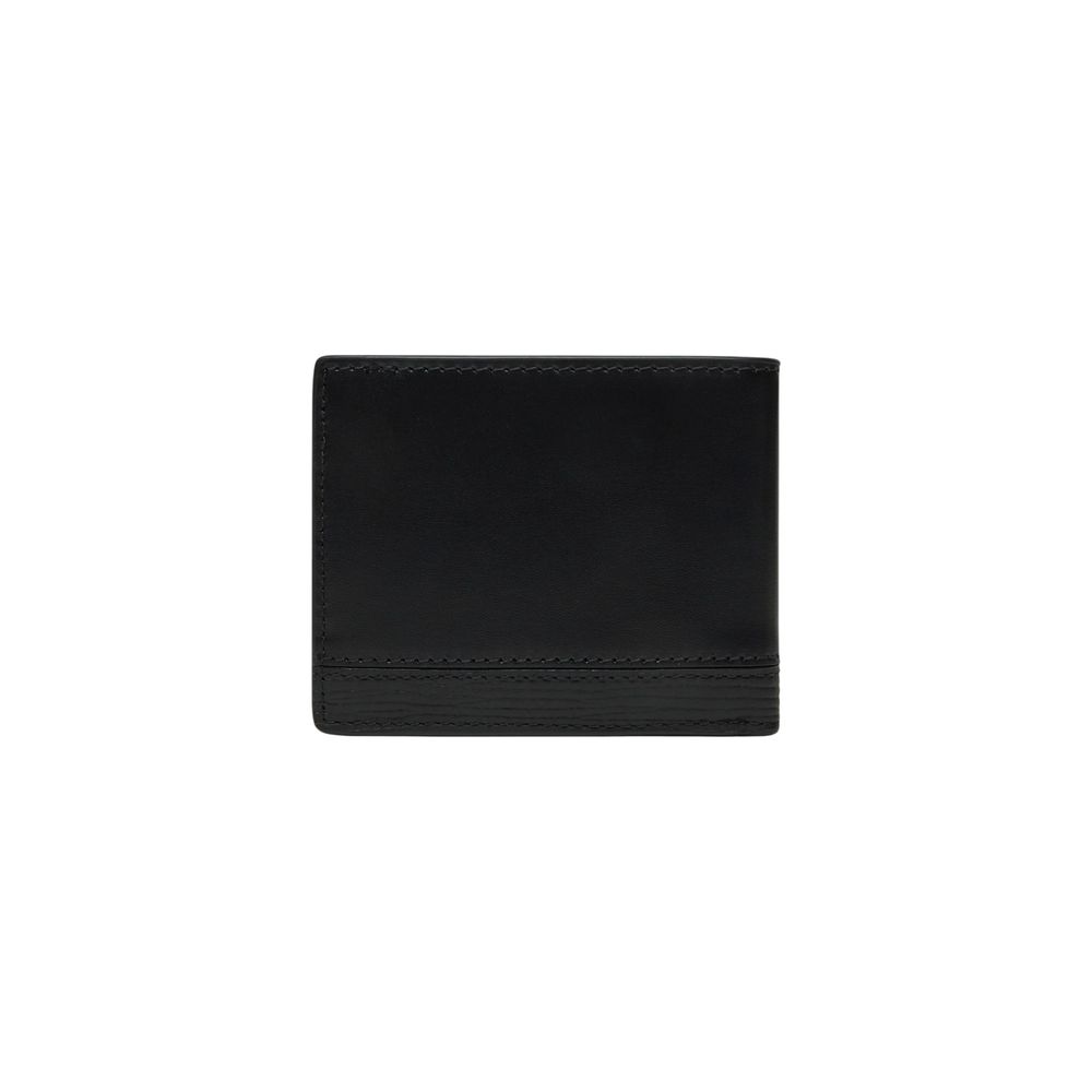 Tommy Hilfiger Schwarzes Leder Portemonnaie