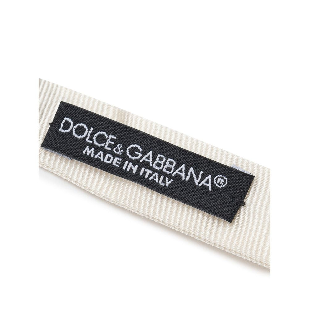 Dolce & Gabbana Beige Seidenkrawatten & Schleifen