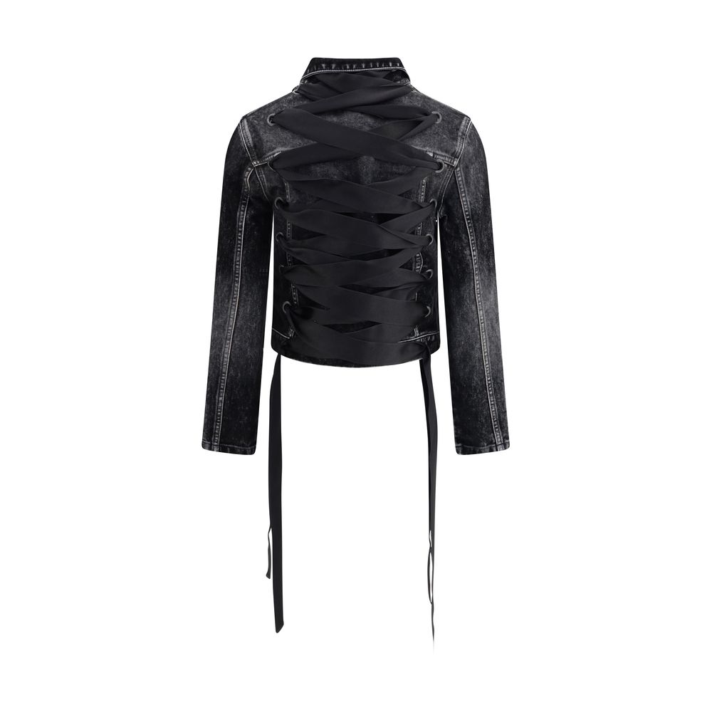 Balenciaga Jeansjacke mit Schleife