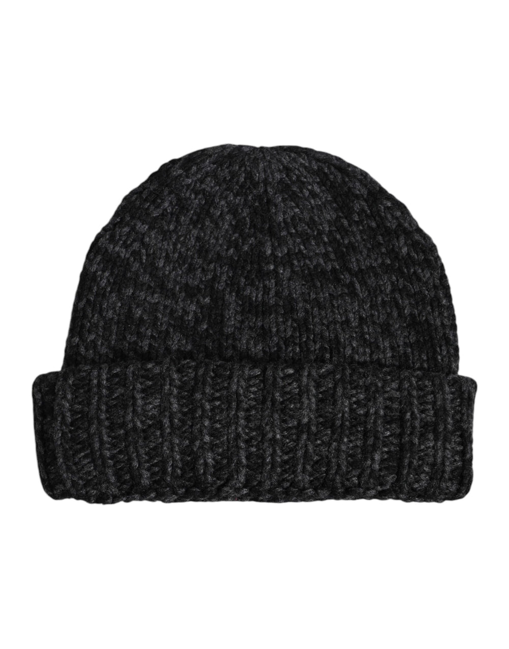 Dolce & Gabbana Graue Kaschmir-Strickmütze Winter Beanie