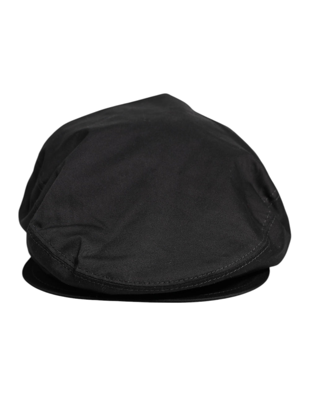Dolce & Gabbana Schwarzer Baumwolle Newsboy Capello Cabbie Hut