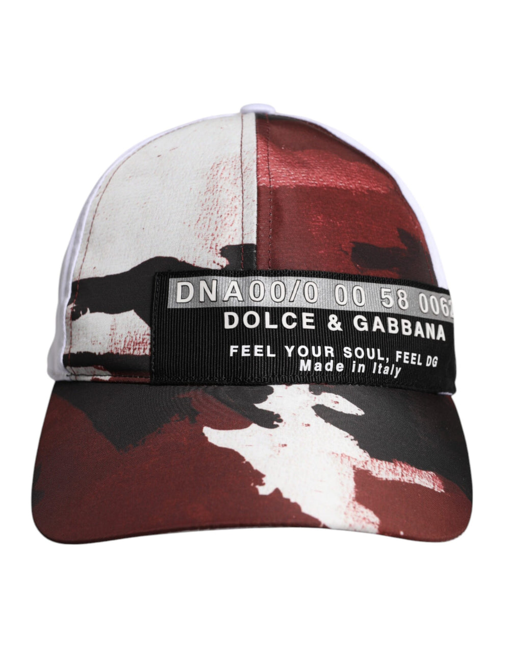 Dolce & Gabbana Weiße Camouflage Druck 6 Panels Baseballmütze