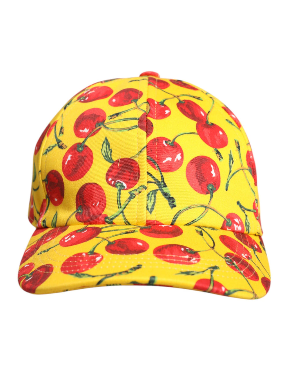 Dolce & Gabbana Gelbe Baumwolle bedruckt 6 Panels Baseballmütze