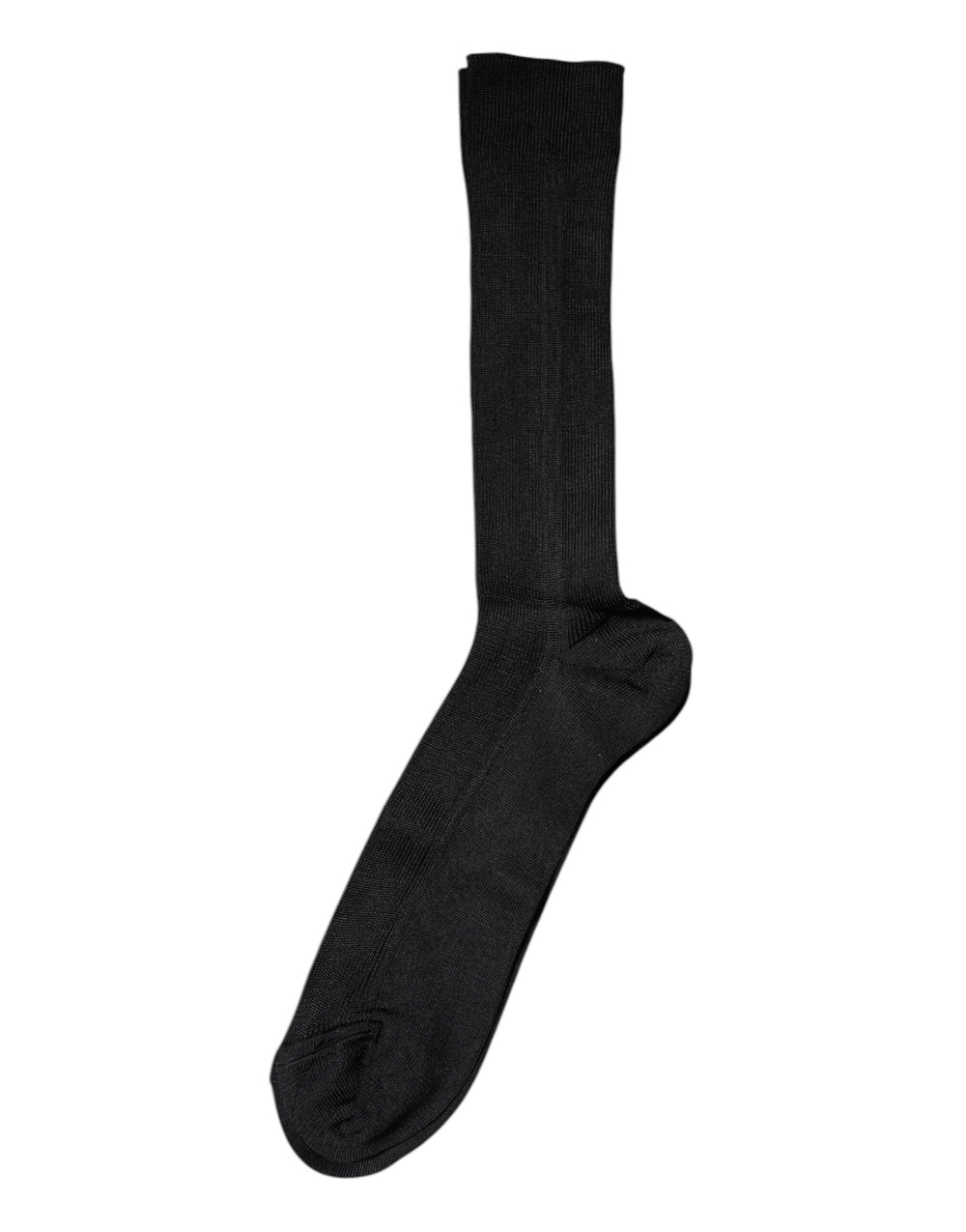 Dolce & Gabbana Schwarze Baumwolle DG Logo Mid Calf Herren Socken