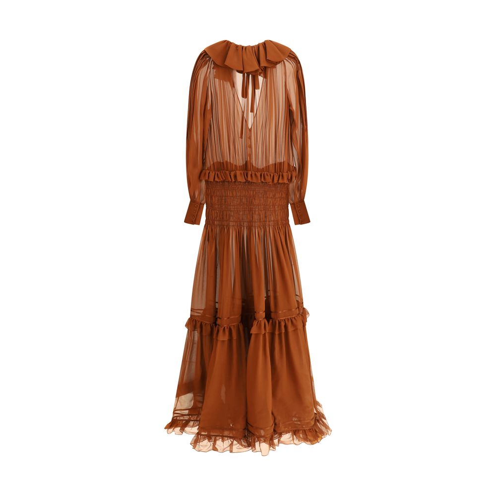 Saint Laurent Langes Kleid aus Seide