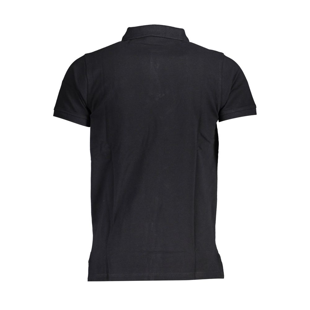 Norway 1963 Schwarzes Baumwoll-Poloshirt