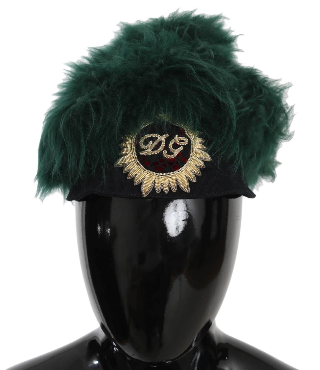 Dolce & Gabbana Elegante Cloche-Mütze aus smaragdgrünem Kaschmir - Léoré