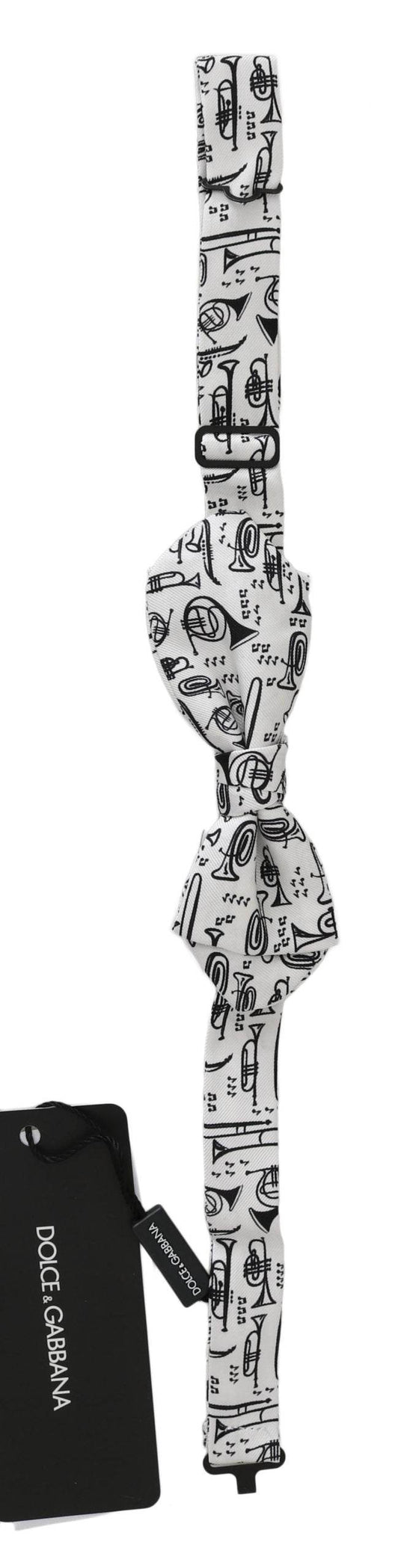 Dolce & Gabbana Elegante weiße Seidenfliege für anspruchsvolle Abende - Léoré