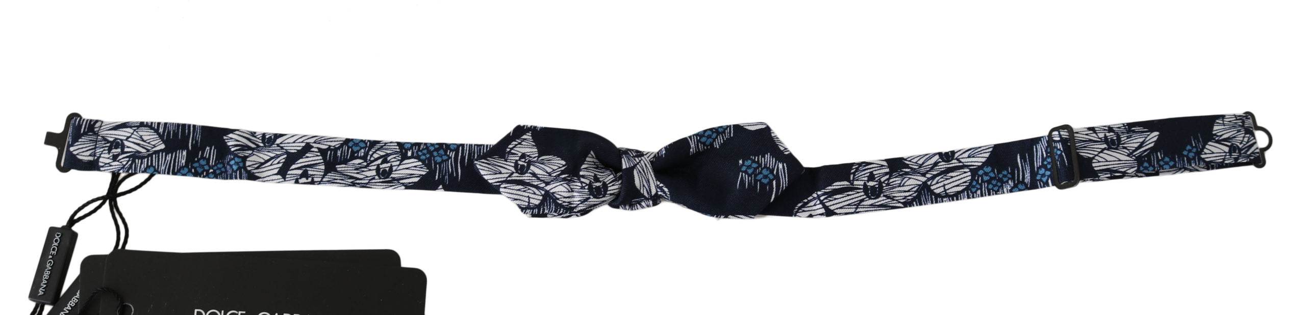 Dolce & Gabbana Elegante marineblaue Seidenfliege - Léoré