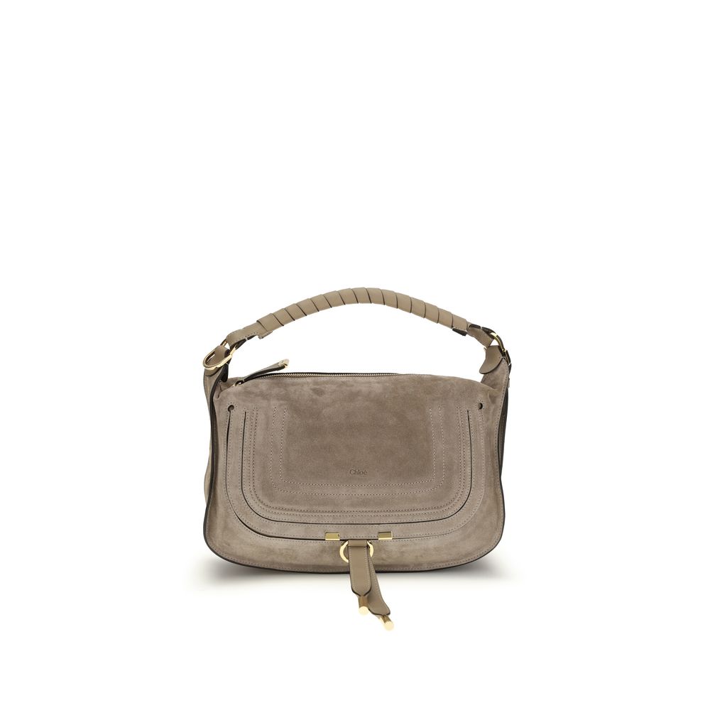 Chloé Beige Calf Leather Bos Taurus Schultertasche