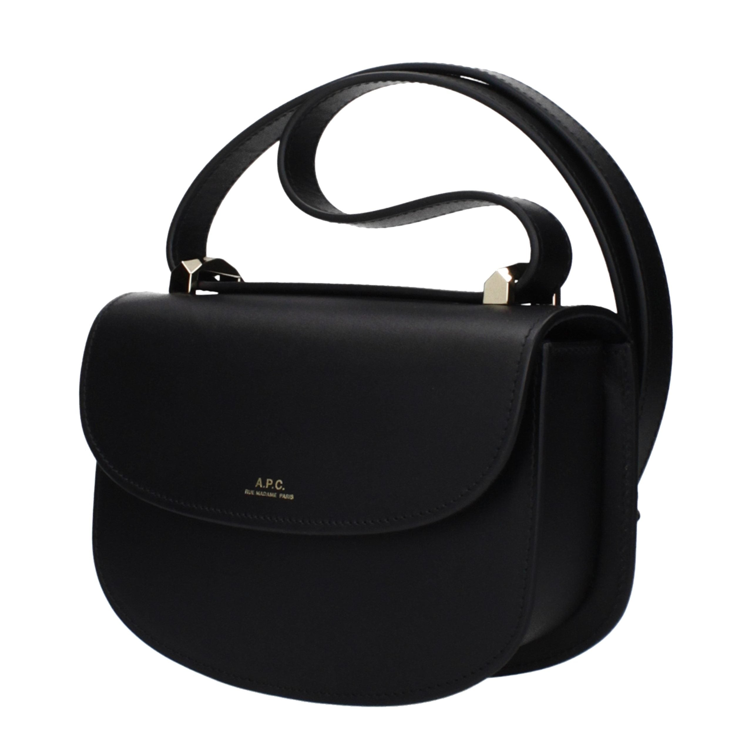 A.P.C. Schwarze Leder Schultertasche